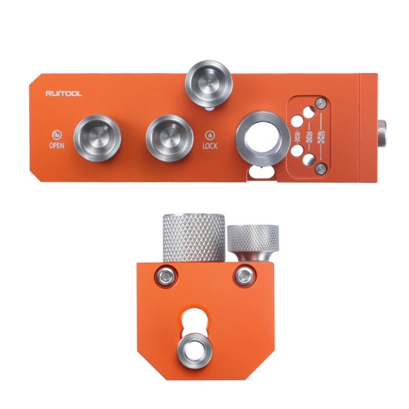 Ergonomic Aluminum Alloy Double Function Hole Punch And Tap Kit For Professional DIYer Projects Accurate Positioning