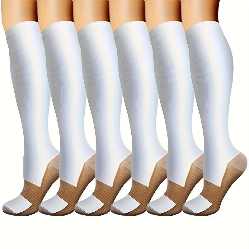 

Unisex 6-Pair Compression Socks Set for Running & Cycling L/XL (Recommended 40-46)