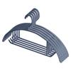 5 Pcs/Set Plastic Non-slip Clothes Hanger Wide Shoulder Adult Size Plastic Clothes Hanger Thickened Clothes Drying Rack