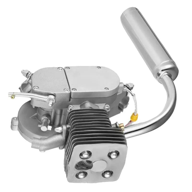 2-Stroke 100CC Bicycle Engine Kit Gas Motorized Bike Motor Full Set CDI Ignition