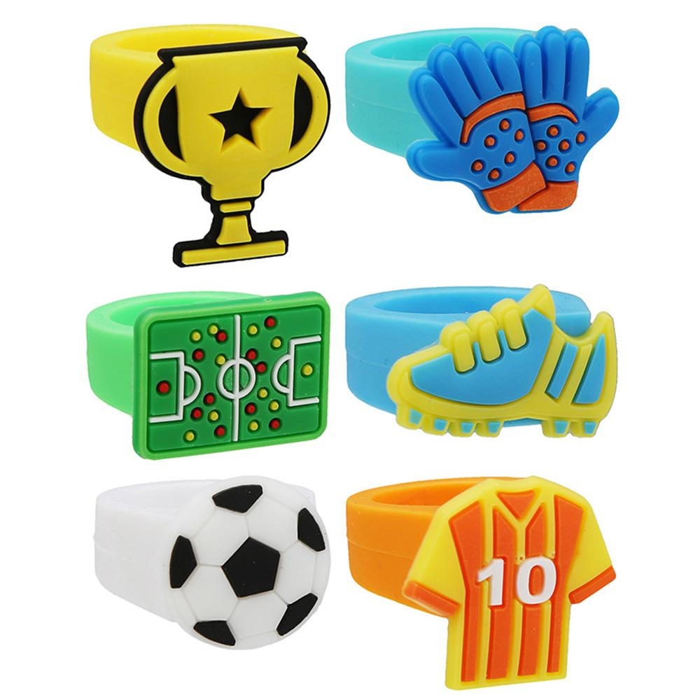 Soccer Theme Party Favor Football Reusable Straw Funny Puzzle Sticker Keychain Braclet Children's Birthday Party Decoration Gift