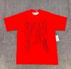 T-shirt Unisex con Stampa di Lettere in Schiuma Hip Hop Euro-Americano: Scollo Rotondo, Manica Corta, Design alla Moda