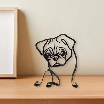 Abstract Dog Sculptures Animal Figurines Statues Gift Desktop Cabinet Living Room Bedroom Decoration