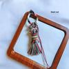 Tibetan Hand-Woven Gradient Cotton Tassel Ring for Hanging Bags and Vehicles