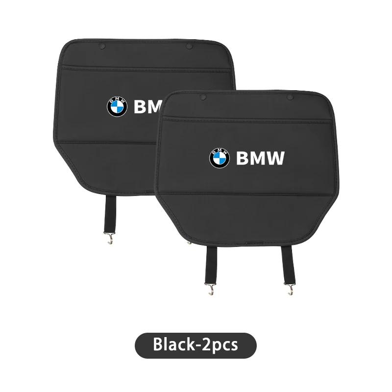 Car Sticker 2025 Hot Car Seat Back Protection Anti-Kick Pad Rear Seat Organizer Storage Bag For BMW M3 M4 X1 X3 X5 X7 E39 E46 E6