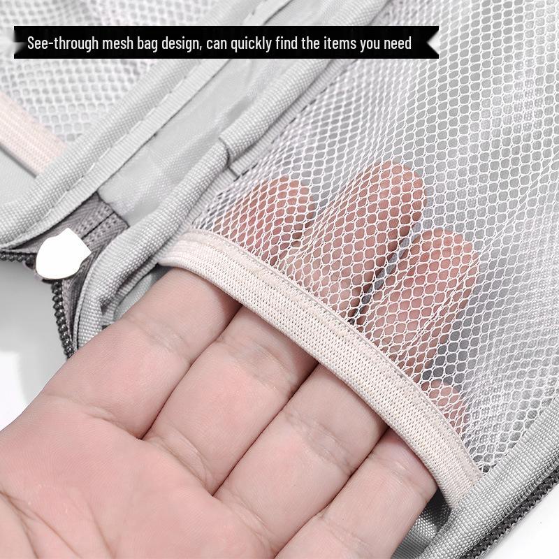 Multifunctional Shockproof Mobile Accessories Bag: Phone, Power Bank, and Cable Storage