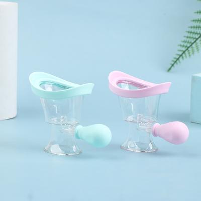 Lavaocchi portatile trasparente, semplice da spremere, in silicone, per lavare gli occhi