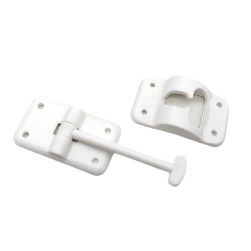 Travas de Entrada com Parafuso para RVs Suporte de Porta Tipo T Travas Gancho Retentor e Ferragens Travas de Porta de Entrada para Campistas