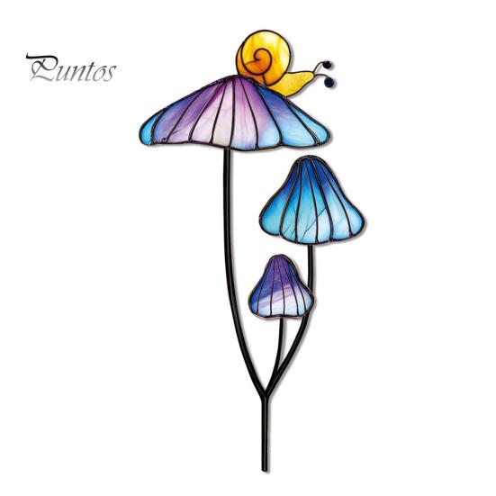 Colorful Yard Stakes Planter Insert Stake, Double-Sided, Flower Pot Decor Metal Art Ornaments Insect Animal Stake for Plant Pots Bed Decoration