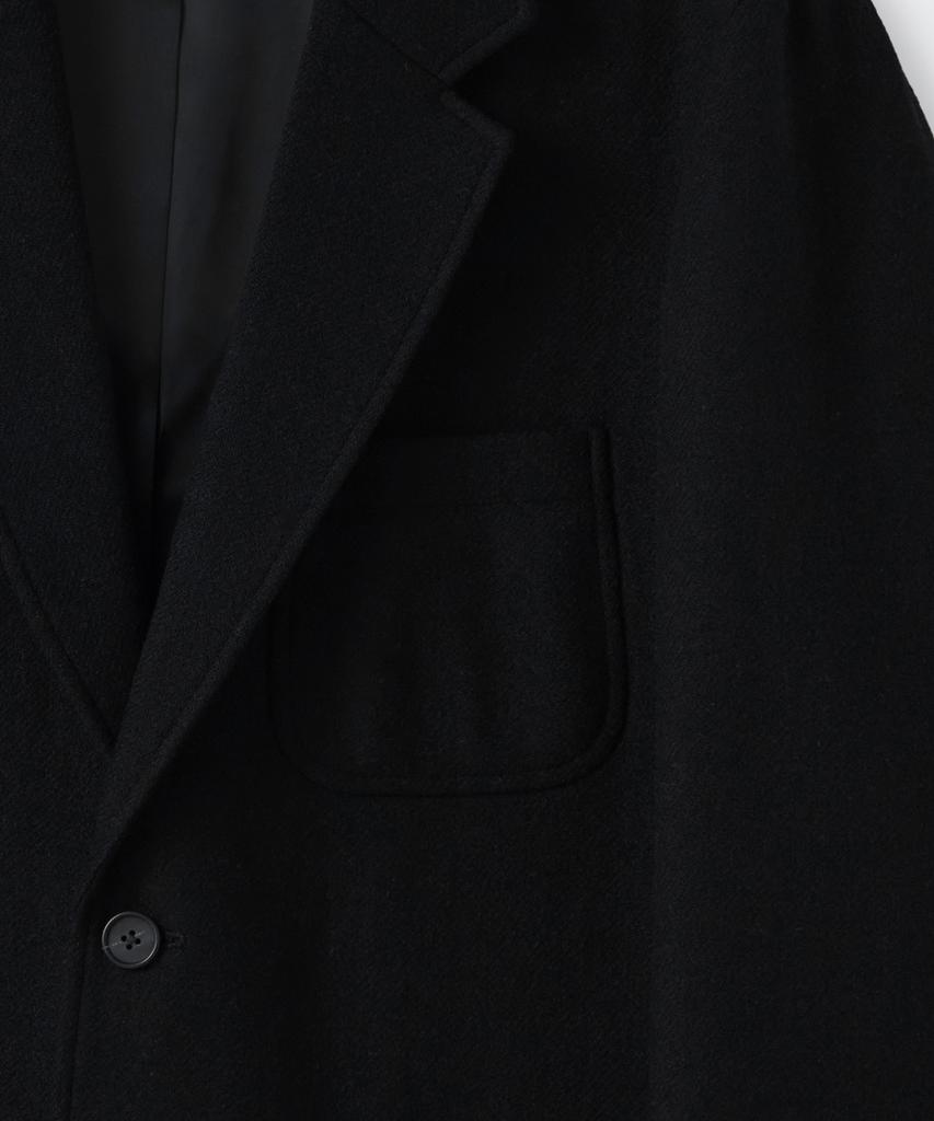 Musinsa Standard Wool Blend Traditional Out-Pocket Blazer [Black]