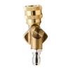 G1/4 Quick Connection For High Pressure Washer Attachment Gutter Cleaning Adaptor Car Wash 7 Angles Brass