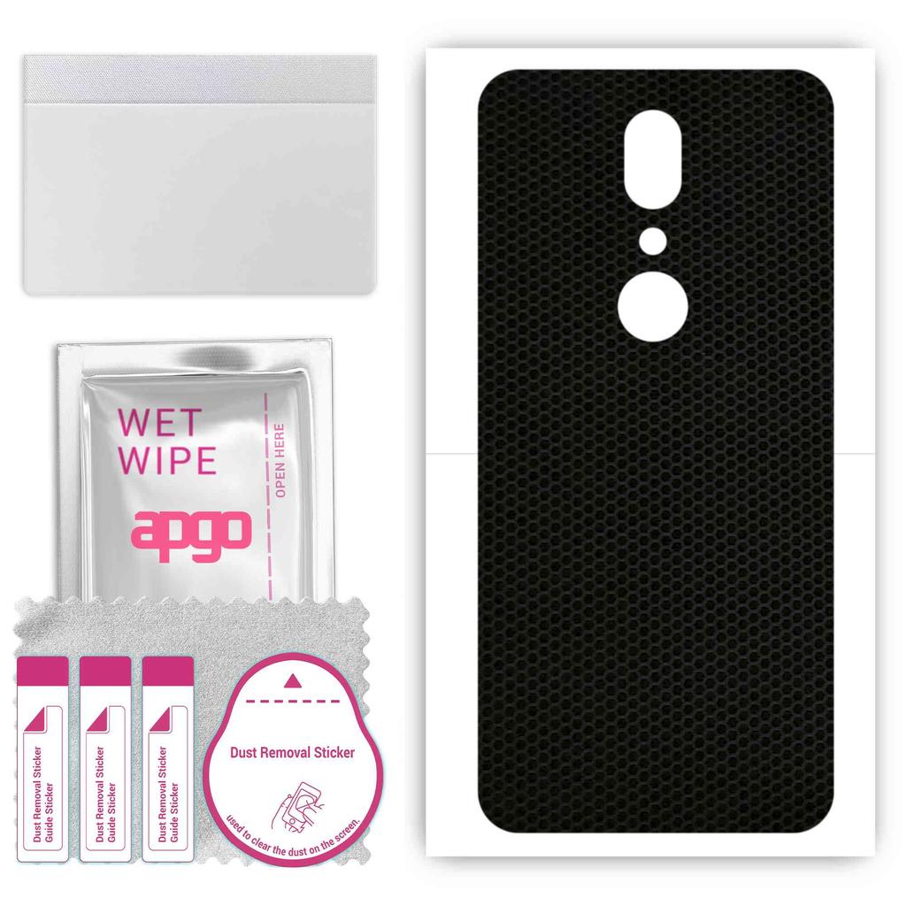 apgo Adesivo Protettivo Skin per il retro compatibile con Sharp Aquos V, Pellicola Wrap, Foglio, Vinile - Motivo Matrix