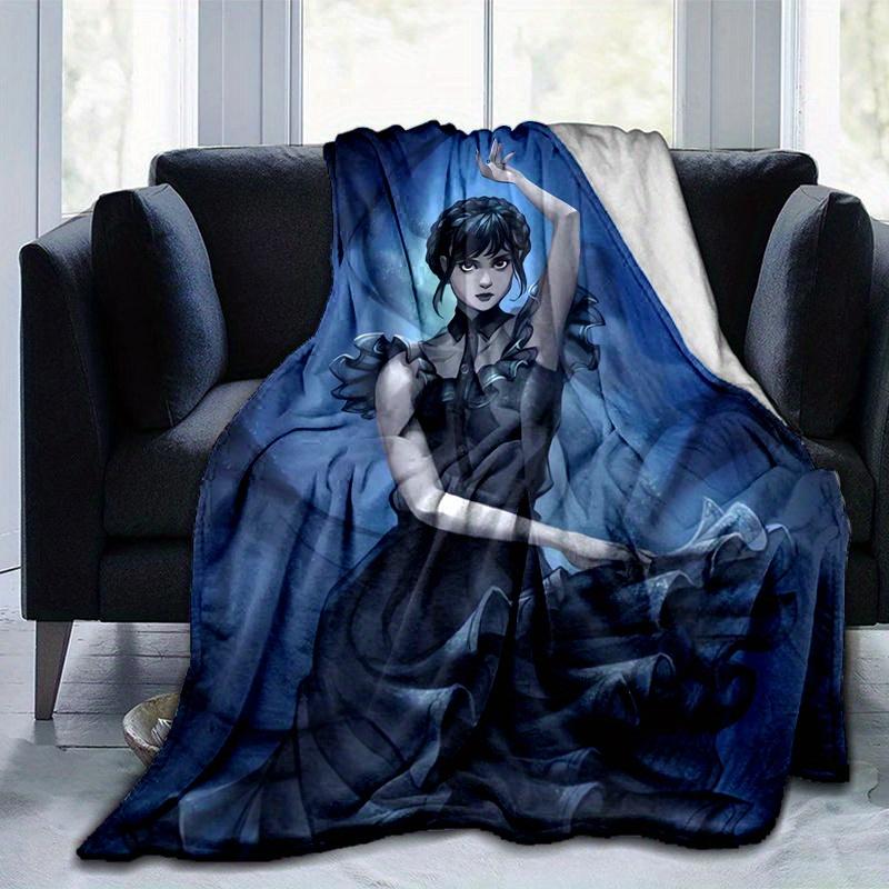1pc Dance Wednesday Blanket, Soft Throw for Room Decor, Perfect Gift for Family and Friend, Living Room, Travel, Camping, Car Blankets, Beach, Office