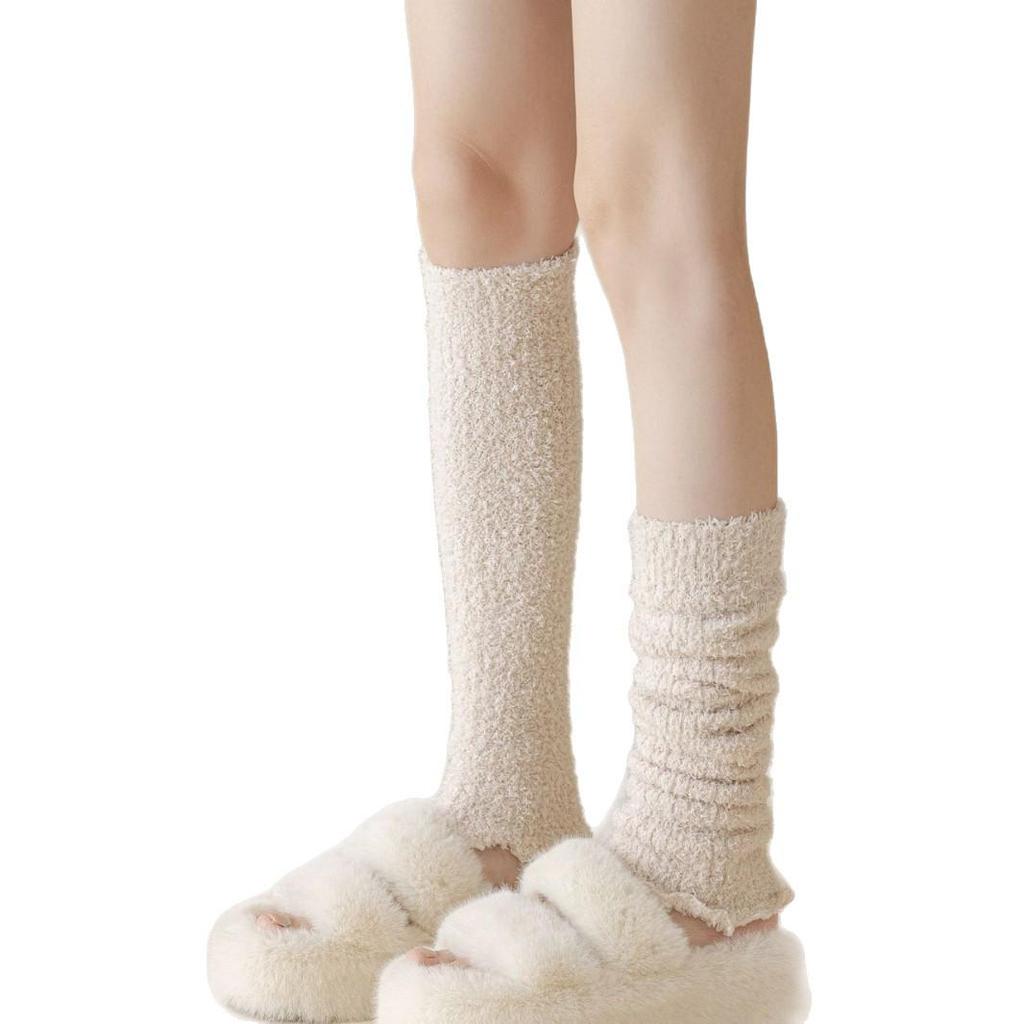 Women's Autumn/Winter Plush Over-the-Knee Socks and Leg Warmers