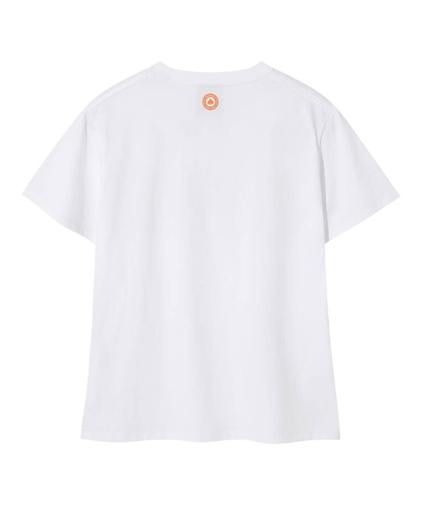 Treasure (W) Flame Short Sleeve T-Shirt White