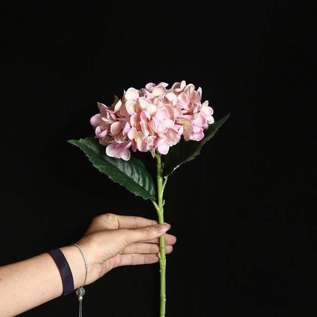 1PC Artificial Hydrangea Flowers Wedding Decoration for Home Garden Fake Flowers Party Supplies Desk Decor Floral