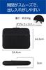 ELECOM Neoprene Laptop Inner Case, 13.3-inch, 3-Pocket Bag, Black, BM-IB3PT13BK