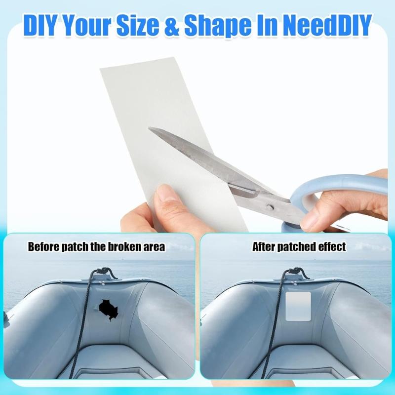 5pack Professional Repair Patches Kayaks Awnings Repair Tape Fixing Tool Emergencies Fix Supply