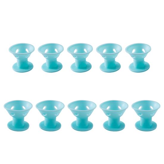 10Pcs/Set Soft Silicone Magic Hair Styling Curler Roller Care Twist DIY Tool