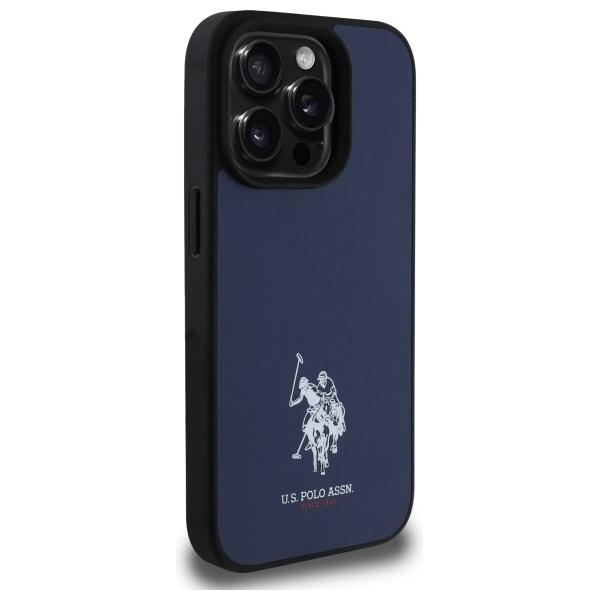 Us Polo Ushcp15Xpgev Iphone 15 Pro Max   6,7 Granatowy/Navy Leather Embroidered Dh Color