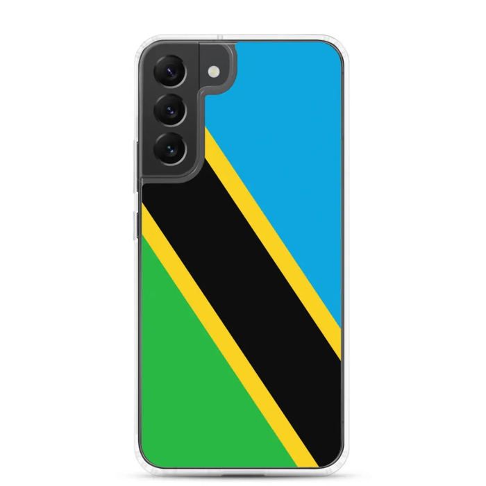 Coque Téléphone – Samsung – Galaxy S22 Ultra – Drapeau Tanzanie – Souple – Multicolore
