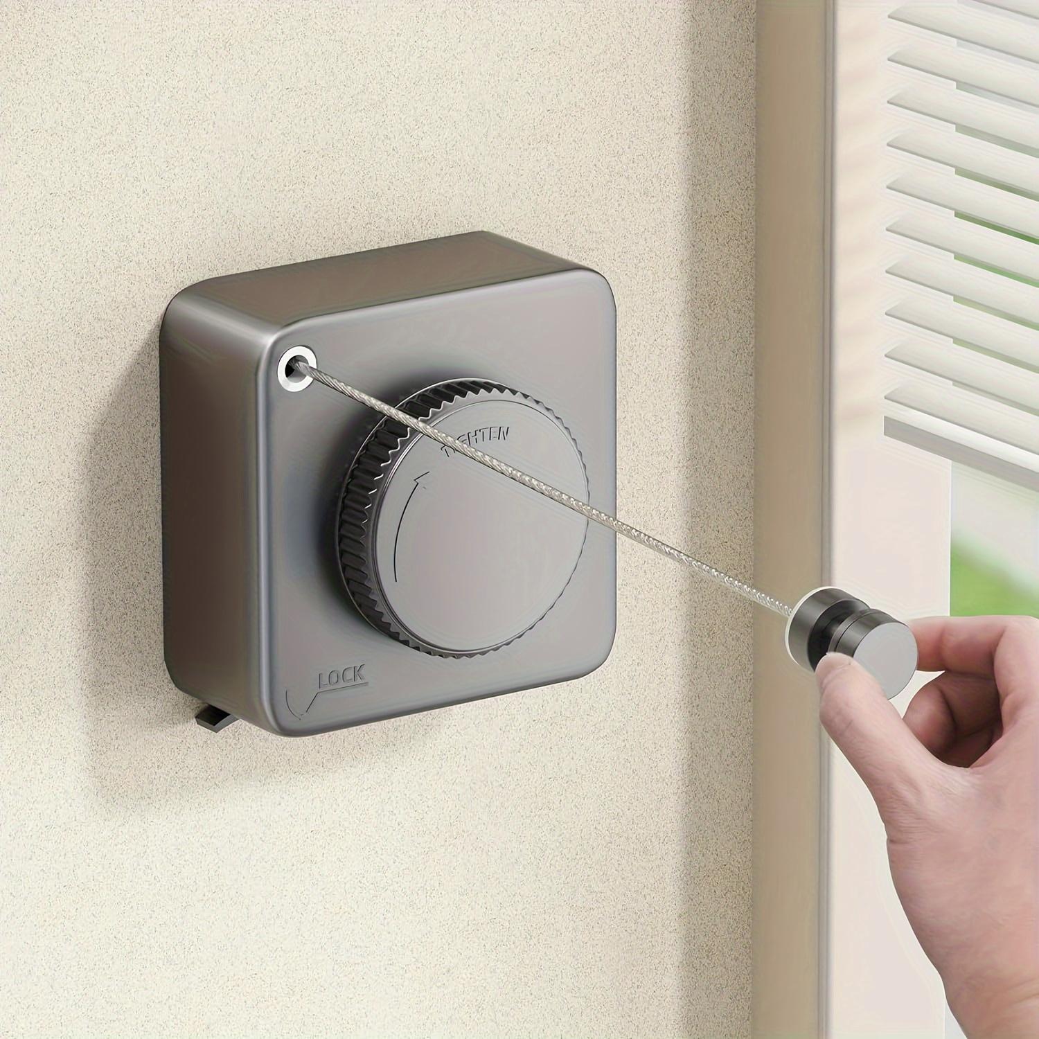 

Простая квадратная бельевая веревка, длиной 188,98 дюйма, выдвижная, подходит для дома/ванной комнаты/балкона, школьные принадлежности для колледжа, сушилки серый