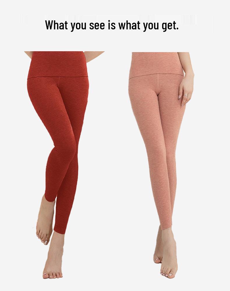 Women's Wool Silk Thermal Pants: Autumn/Winter Warmth with German Velvet Brushed Fabric.