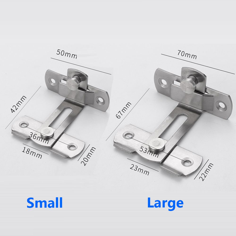 Buckle Window Right Angle Stainless Steel Theftproof Barn Latch Cabinet Lock Door Hasp