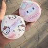 TYXY Cute Melody Cat Cartoon Puff with Storage Box Cushion - Wet & Dry Use