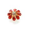 33 * 33MM2Pcs/Lot Floral Diamond Button Fashion DIY Shirt Sweater Suit Versatile Alloy Clothing Buckle Accessories