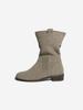 Komorebi Museum Suede Wide Mid-Calf Boots Genuine Leather Ver. | Beige