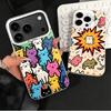 Cartoon Cute Cats Theme Shockproof Phone Case for iPhone 17 Air 16 16E 15 Pro Max 14 Plus 13 Mini 12 Back Cover Anti Fall Fundas