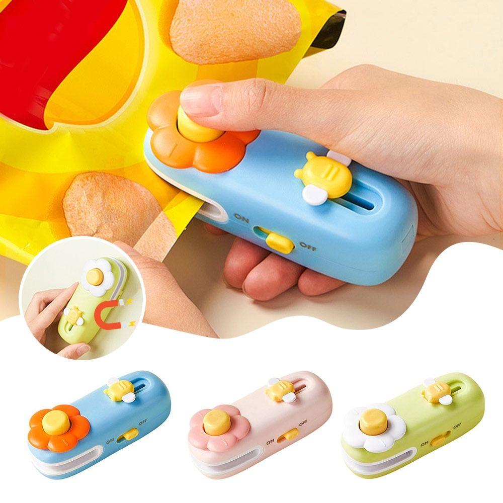 Mini Heat Bag Sealing Machine Rechargeable 2 In 1 Bag Sealer New Vacuum Bag Sealer  Home Use