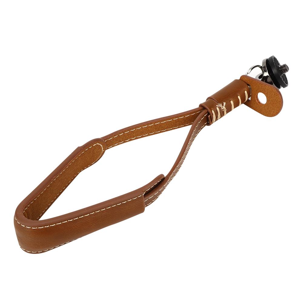 

Светло-коричневый ремешок из ПУ кожи для ручной камеры-головки, шнурок для мобильного телефона, подвесная веревка, ремешок на руку