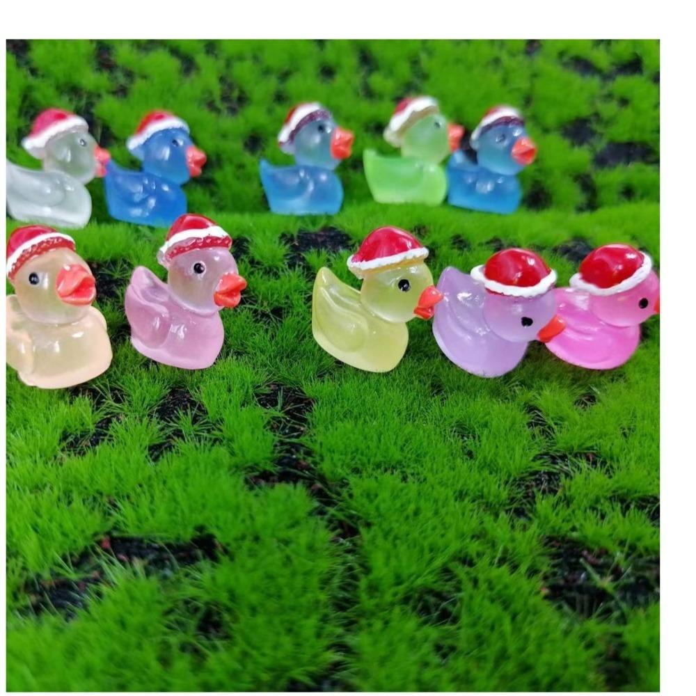 

Resin Christmas Figurines Flat Back Fairy Garden 2024 Miniatures Duck