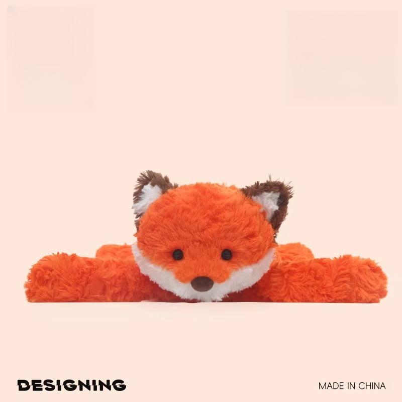 35cm Jim Fox Plush Toy-Ultra-Soft Collectible Stuffed Animal Fox Gift Shy Fox Kid Collector Birthday Funny Party Gifts