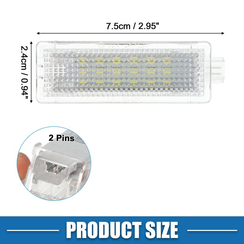 Motoforti 2pcs Trunk Light Courtesy Footwell Boot Lamp for BMW X3 11-17 for BMW X5 07-13