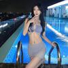2025 Women's Plus Size Three-Piece Korean Hollow Out Bikini Swimwear