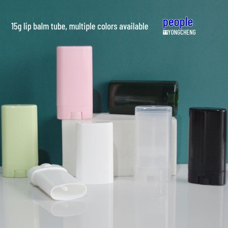 15g Lip Balm Tube - Oval PP Lipstick Wax Tube for DIY Lip Care