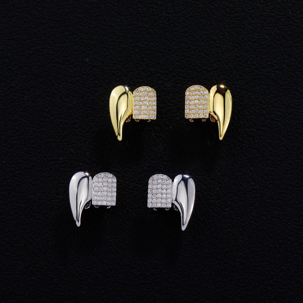Glossy Finish Teeth Grillz Caps Anti Slip Teeth Jewelry Halloween Fashion Dental Set Halloween
