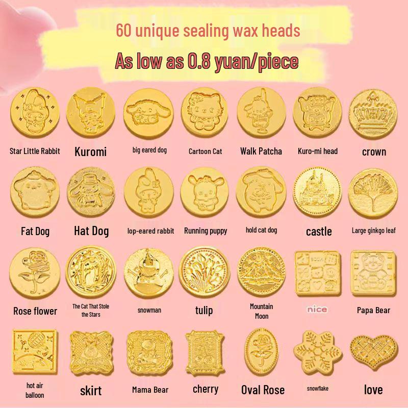 Sealing Wax Stove with Spoon and Silicone Mold Pad for Stamp Heads