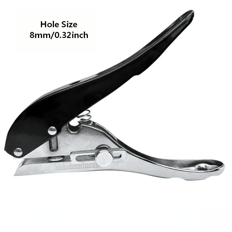 Heavy Duty Single Hole Punch, Portable Handheld Hole Puncher For Paper, Cards, Tags, Edge Banding, Cardboard 6Mm 8Mm 10Mm