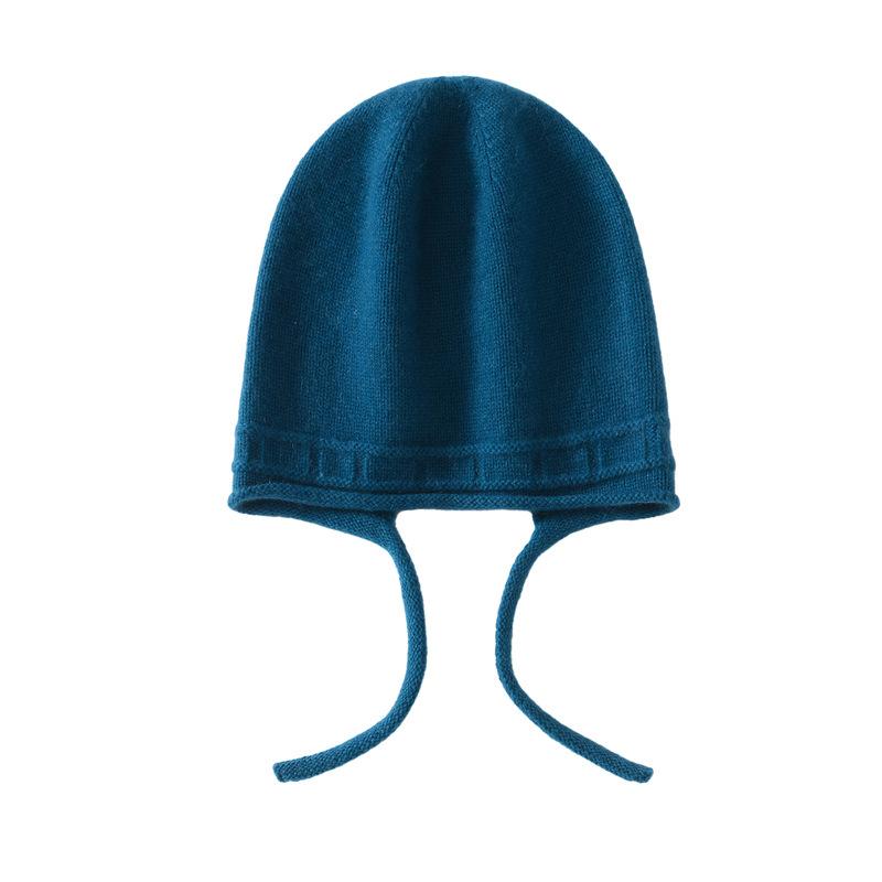 Autumn and winter new fashion personalized cashmere hat women's new lace-up hemming casual age-reducing ear protector ponytail hat