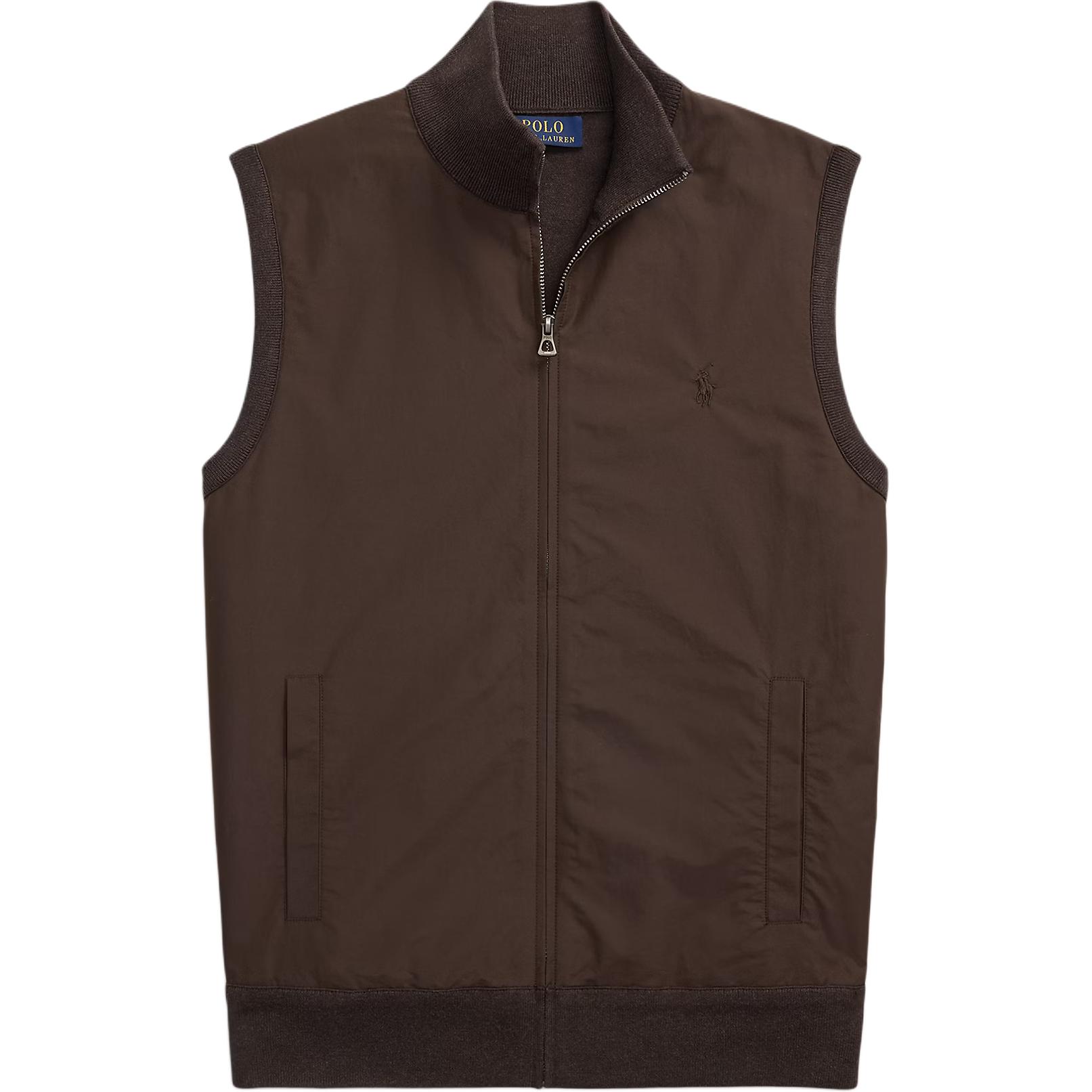 

Жилет мужской Polo Ralph Lauren Regular Fit, смешанный, на молнии по всей длине, с вышивкой, с высоким воротником, 710954585-002 L