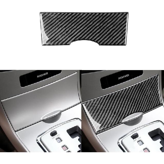 Real Premium Carbon Fiber Car Center Console Gear Shifter Transmission Panel Cover Sticker Auto Interior Accessories Compatible with Toyota Corolla