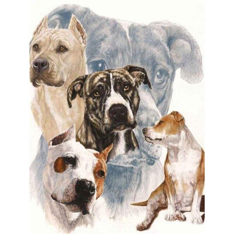 5D DIY Diamond Painting Kit  Dogs  Art Diamond Embroidery Rhinestones Decorations for Home