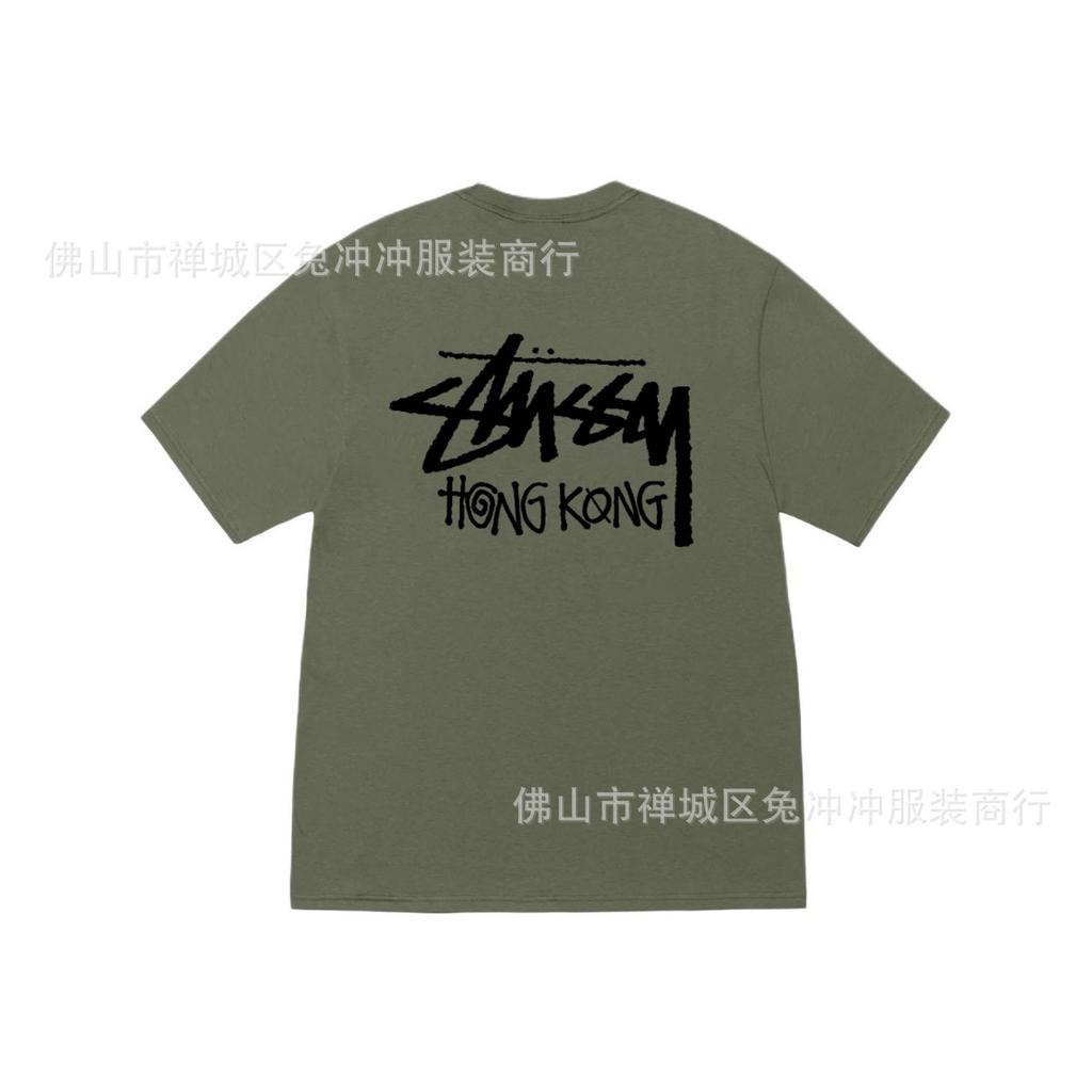 2025 new STU three standards complete spring and summer new tide brand classic cruise printed letters men and women with the same short sleeves