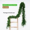 1 piece 2.1M Home Decor Artificial Ivy Leaf Garland Plants Vine Fake Foliage Flowers Creeper Green 80pcs leaf Ivy Wreath