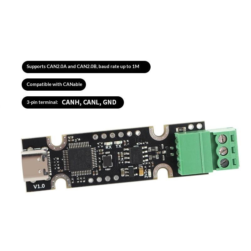 1Pcs Usb To Can Adapter Ucan Board Based On Stm32F072 Support For Canable / Candlelight / Klipper Firmware