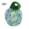 Unique Glass Art Pendant Hand Blown Pumpkin Figurine, Creative Adornment for Desktop Decoration, Fall Rainbow Light Refraction Decor